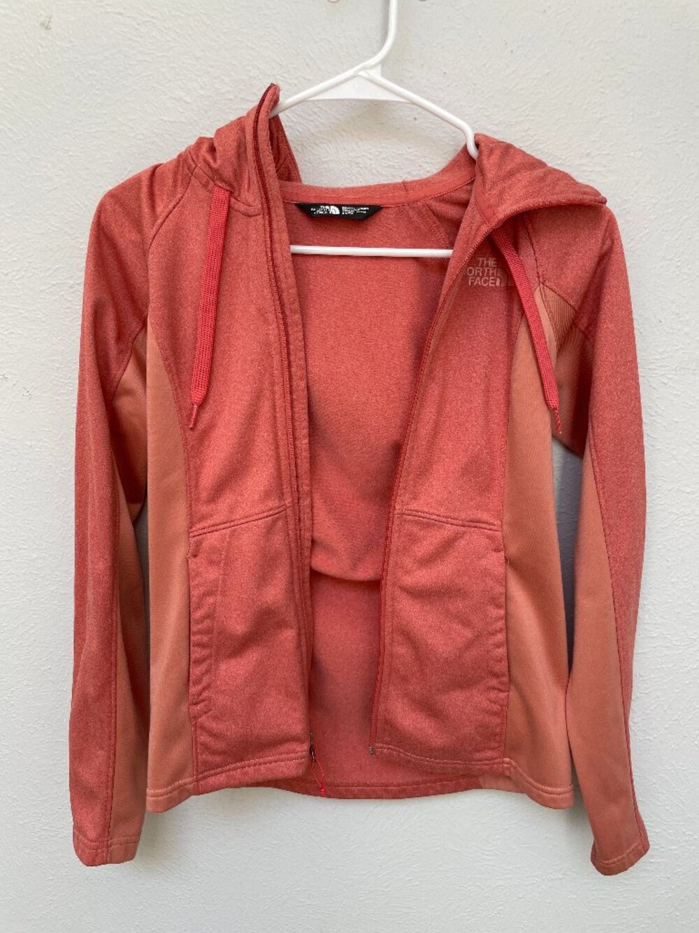 The North Face Full-Zip Fleece Hoodie Jacket Two-Tone Pink/Coral Women’s XS